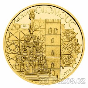 Zlatá mince ČNB 5 000 Kč - Olomouc PROOF (2024)