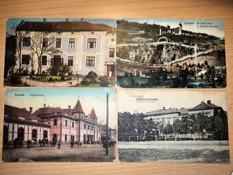 4 pohlednice Maďarsko - 1913 - 1916.