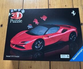 3 D puzzle Ferrari SF90, nové, nerozbalené