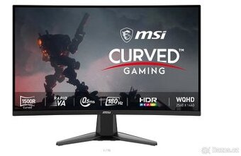 Herní monitor 27" MSI MAG 27CQ6F 20M záruka, perfektní stav