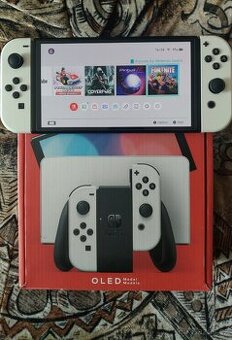 Nintendo Switch OLED + příslušenství + Záruka