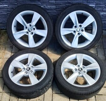 ALU SADA ŠKODA FABIA, RAPID, SCALA 16" + LETNÍ PNEU