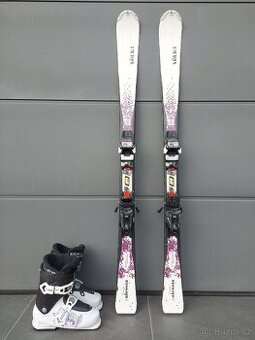 Dámské lyže VÖLKL, 149 cm + lyžáky SALOMON