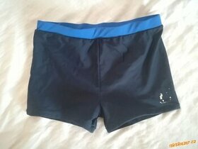Chlapecké tm. modré klasické plavky zn. Rebel, vel. 148/152