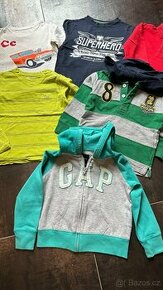 Trička a mikina dlouhý rukáv vel. 110 (4-5 let)