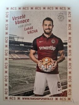 AC SPARTA PRAHA rarity - Lukáš Vácha vánoce karta