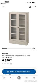 Prosklená skříňka