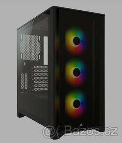 Počítačová skříň Corsair iCUE 4000X RGB Tempered Glass Black