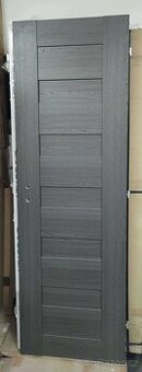 Rámové, interiérové plné dveře 60P - antracit