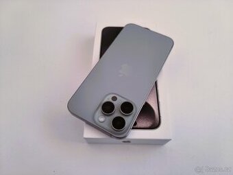 apple iphone 15 PRO MAX 256gb Natural Titanium / Batéria 90%