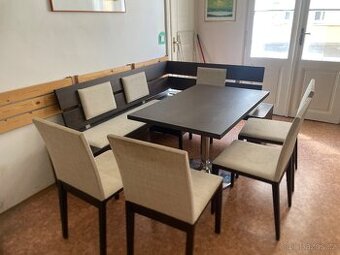 Jídelní set stůl, lavice, židle, stokrle