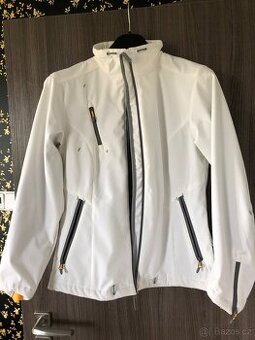 N.O.V.Á bílá softshell bunda vel m