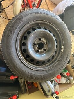 Kola 195/65 R15 4x disk a zánovní zimní pneu , na Škoda Octa
