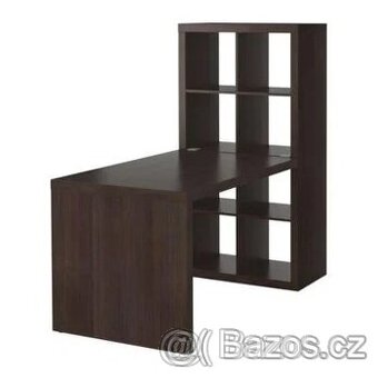 Ikea Expedit (Kallax) Knihovna se stolem