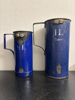 Smaltované odměrky s cejchem