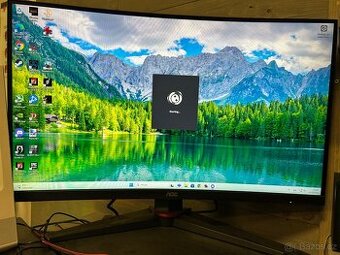AOC 27” prehnuty FullHD monitor