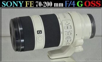 SONY FE 70-200mm f/4 G OSS Full Frame E mount