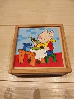 Dětské kostky Tři prasátka