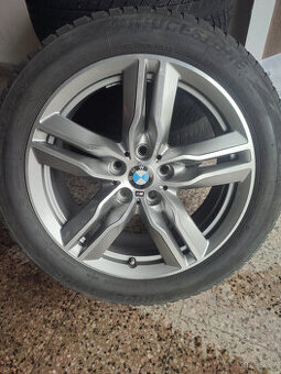 Alu kola originál BMW M 18 5x112, zimní pneu.