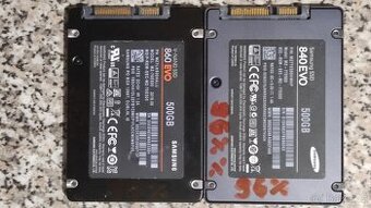 2x SSD 500GB Samsung 840 Evo a 860 Evo