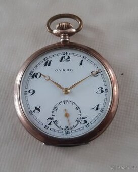 Kapesní stříbrné hodinky GYROS