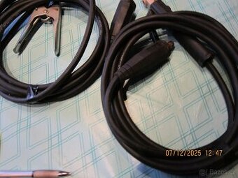 svařovací kabely 25mm2 včetně kleští