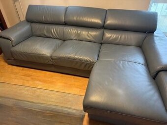 Kožená sedací souprava rohová