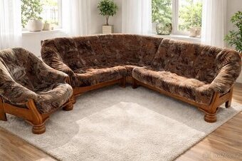 Rohová sedací souprava+křeslo