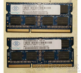 Prodám paměti DDR2, DDR3 1GB 2GB 4GB do PC i notebooku