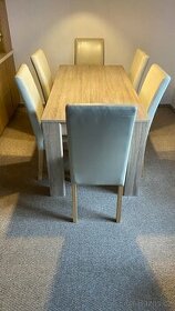 Jídelní sestava - stůl + 6 židlí