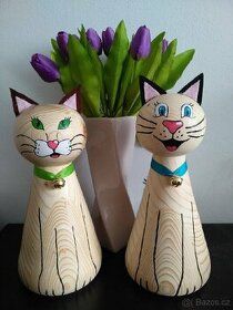 Dřevěná dekorace, kočka