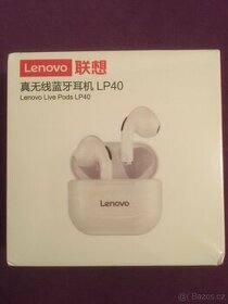 bezdrátová sluchátka Lenovo Live Pods LP40