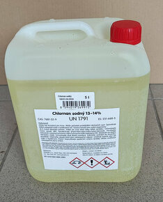 Chlornan sodný - tekutý chlor do bazénu 5 litrů