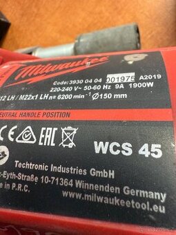 drazkovacka MILWAUKEE WCS45