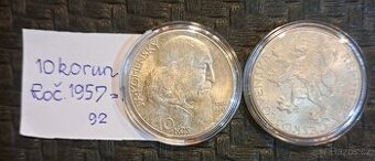 Pamětní stříbrná mince v nominální hodnotě 10 Kčs, Jan Amos