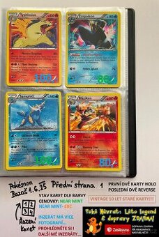 Kusové karty TCG Pokémon STARÉ PŘES 10LET (ORIGINÁL)