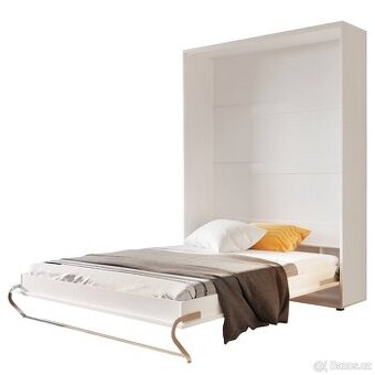 CONCEPT PRO CP-04, široká výklopná postel 140x200cm, bílá /