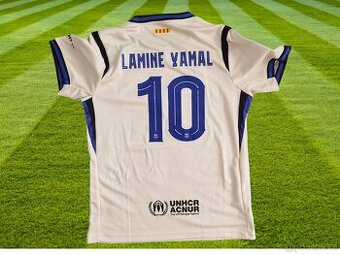dres Lamine Yamal #10 FC Barcelona white