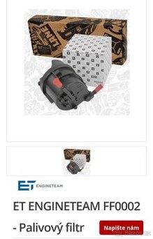 Nový naftový filtr pro Ford, Peugeot, Citroën, Toyota, Mazda