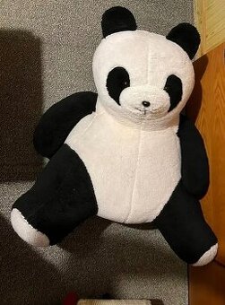 1m vysoky Panda plysovy plysak velky medved 100x70x90 valeci