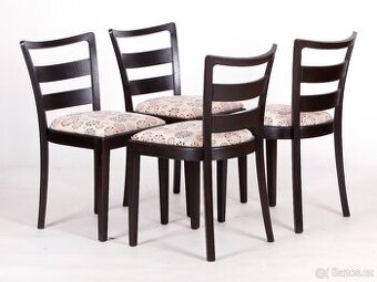 Jídelní židle TON po renovaci, 4 kusy.