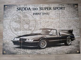 Škoda 110 super sport - FERAT dekorácia na stenu