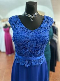 Royal modré slavnostní šaty vel. 38 - 1
