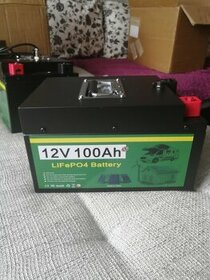 Baterie LiFePO4 - 12V 100Ah s BMS+ nabíječka - 1