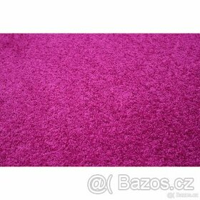Metrážový koberec Color shaggy růžový - 1