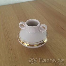 Ruzova porcelanova miniatura znacky HC Chodov T - 1