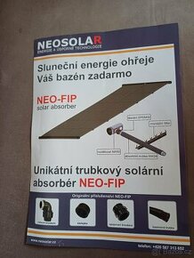 Unikátní trubkový solární absorbér NEO-FIP2 Německo