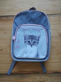 Nový Školní batoh s kočičkou