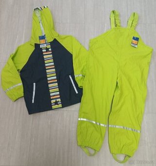 Nepromokavá bunda a kalhoty Lupilu 110/116 neon
