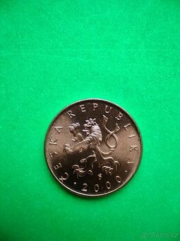 10 kč 2000 orloj UNC 0/0 ražební lesk